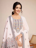 Cotton Mirror Work Kurti Set with Jacquard and Mirror Work Design