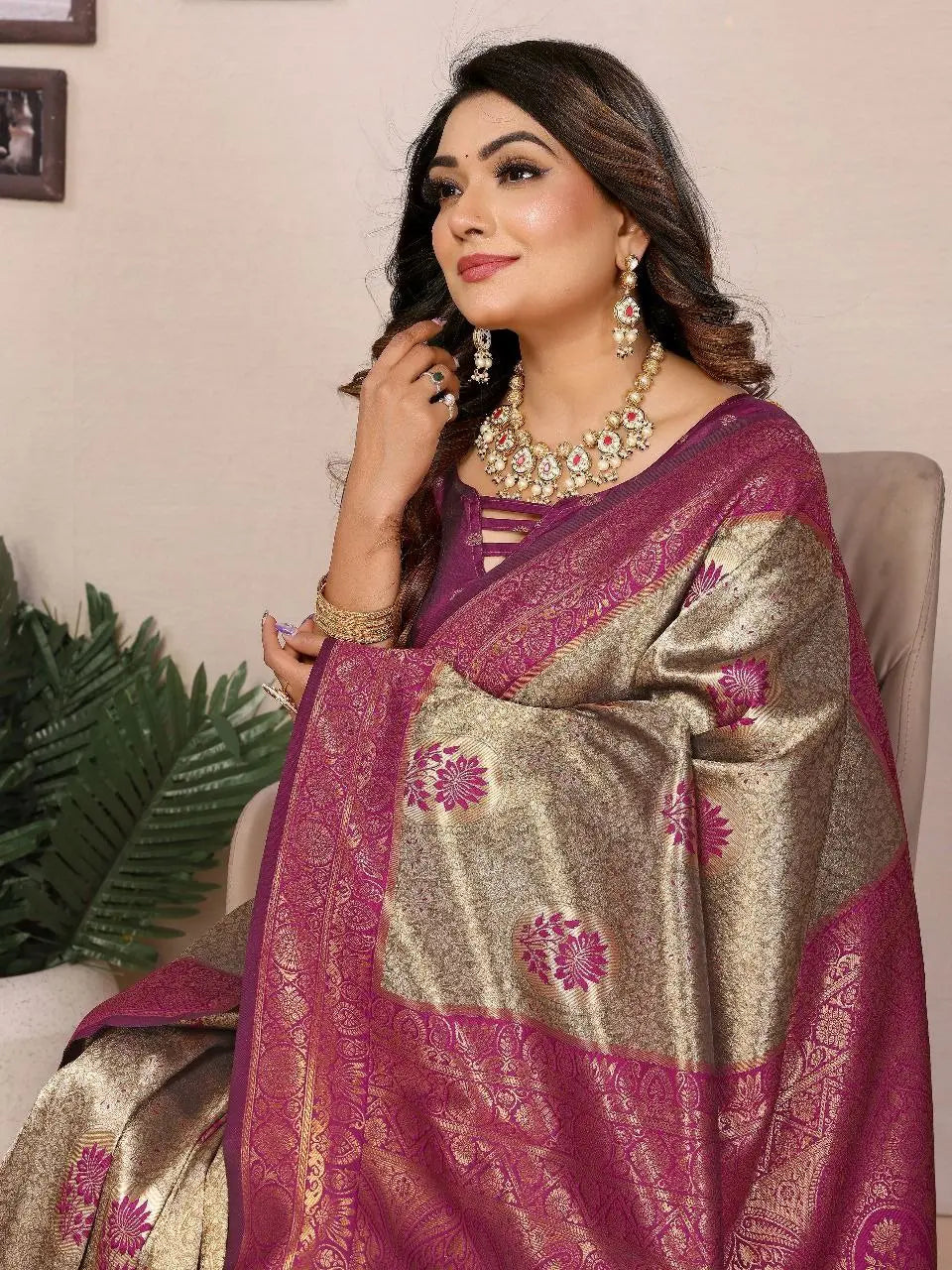 Tissue Silk Sarees - Elegant Handloom Zari Weaving Collection NextBuy