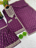 Designer Party Wear Sharara Set – Heavy Chinon Silk with Embroidery NextBuy