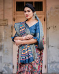 Banarasi Silk Digital Print Saree – Designer Wedding Saree Online NextBuy