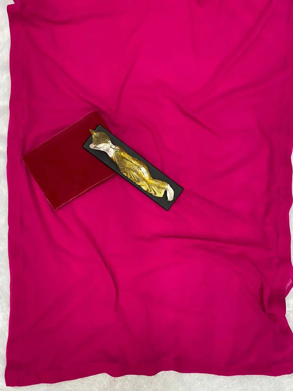 GEORGETTE SAREE WITH VISCOS VELVET BLOUSE - NextBuy