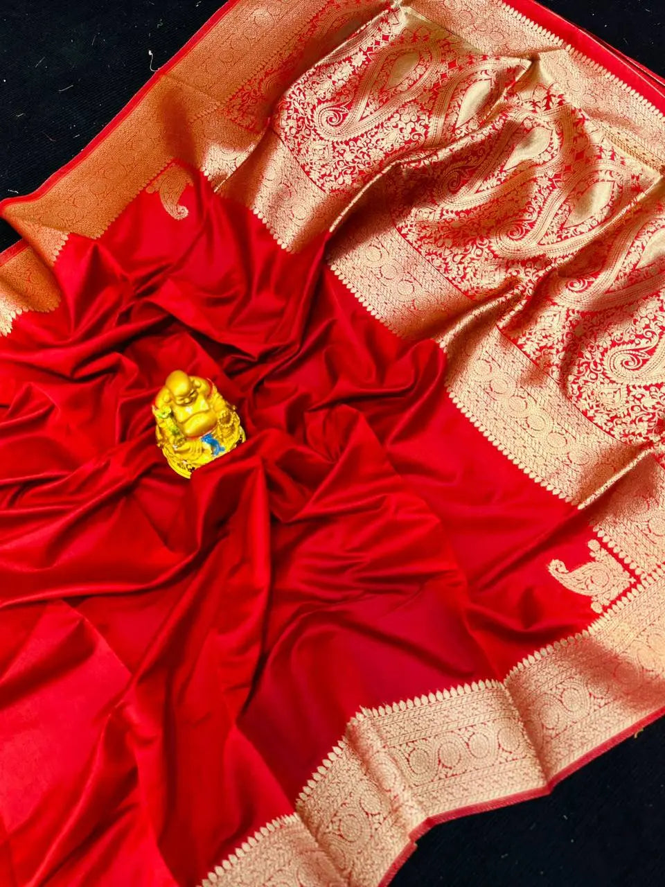 Pure Silk Saree With Pure Gold Jari Wewing Work With Running Blouse - NextBuy