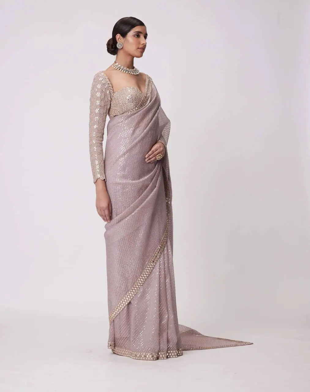 Bollywood BlockBuster Orignal Mirror Design Saree NextBuy
