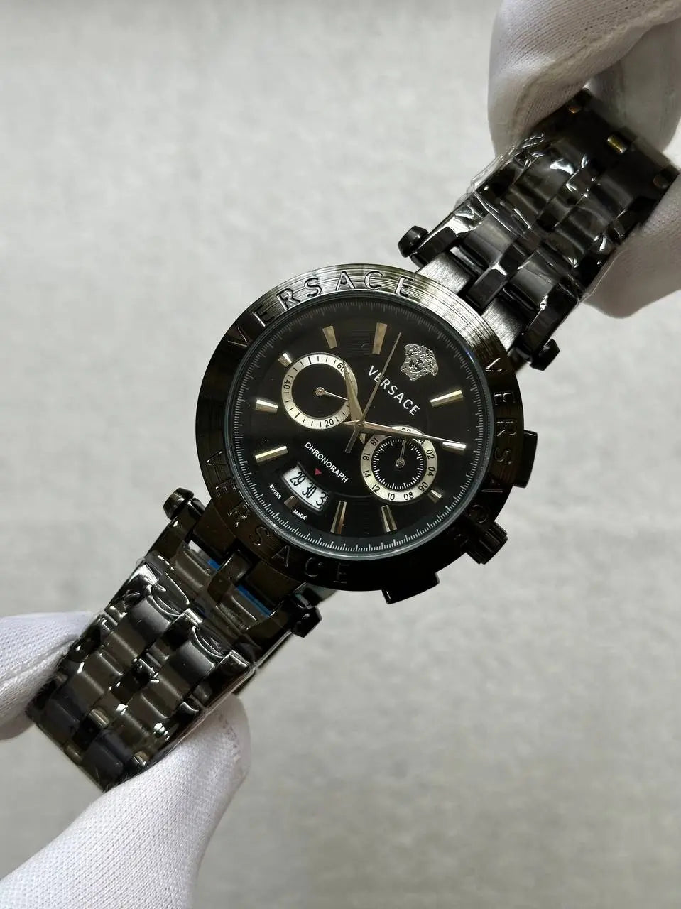Versace Aion Chronograph - Premium Stainless Steel Watch for Men | 7AA Quality | 45mm Dial NextBuy