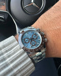 Rolex Cosmograph Daytona Platinum Ice Blue Dial – Premium Watch for Men with Ceramic Ring Professional Racing Heritage Meets Timeless Luxury NextBuy