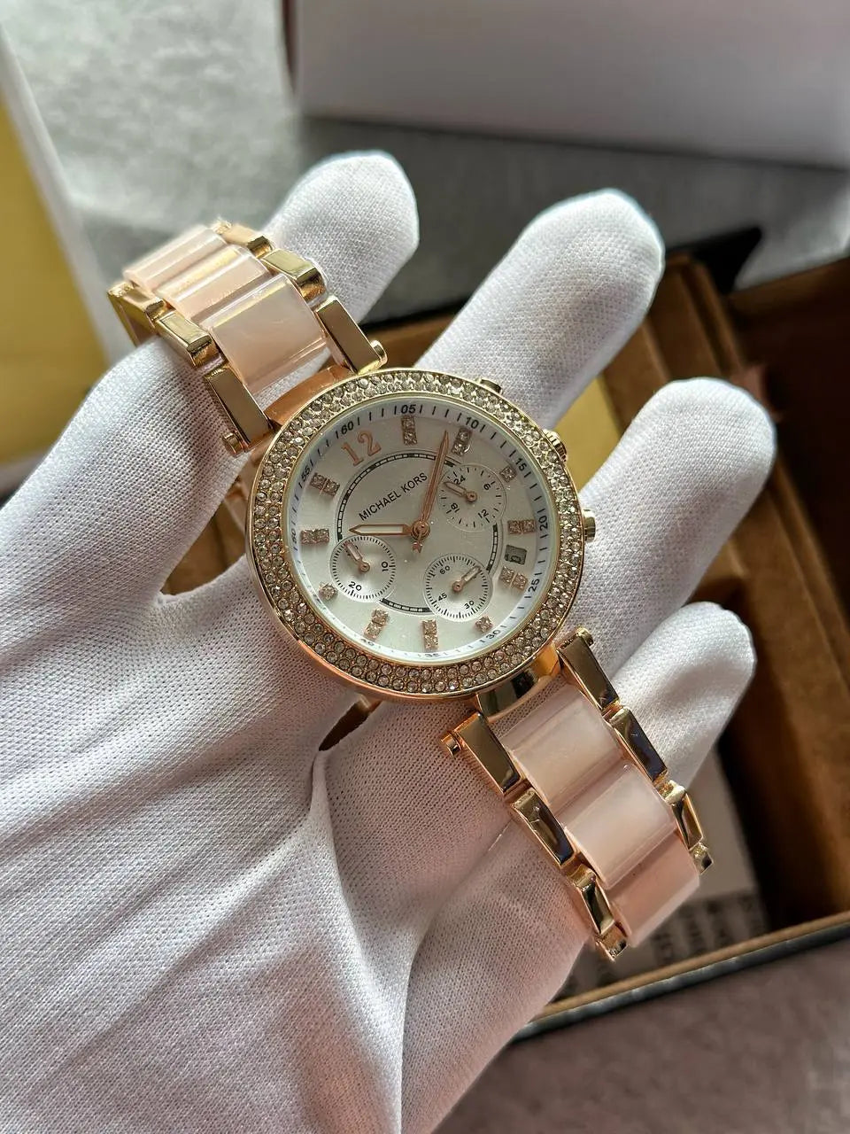 Michael Kors MK5774 Luxury and White Gold Stylish Watch for Women NextBuy