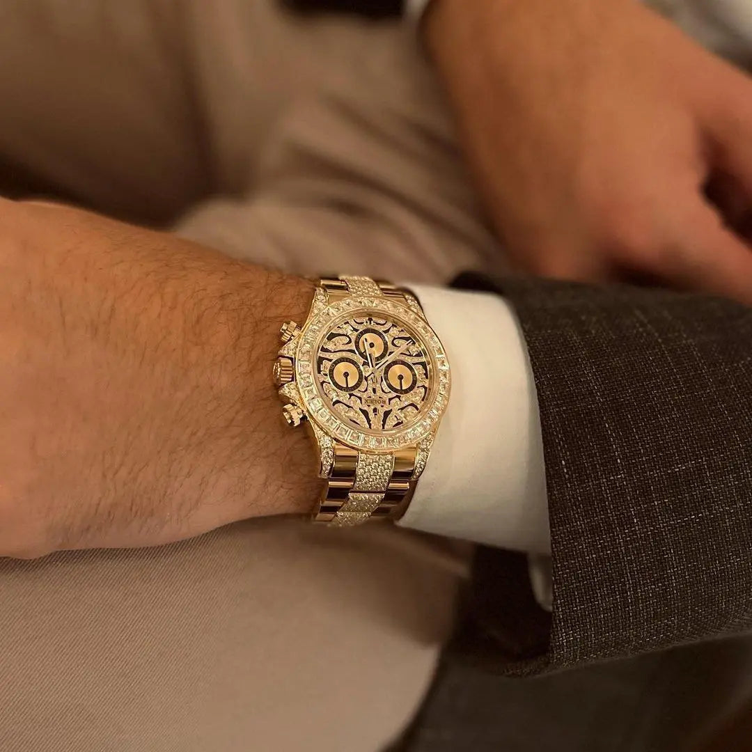 Rolex Cosmograph Daytona "Eye of the Tiger" - Men's White Gold with Diamond Bezel | 42mm | 7AA Premium Quality NextBuy