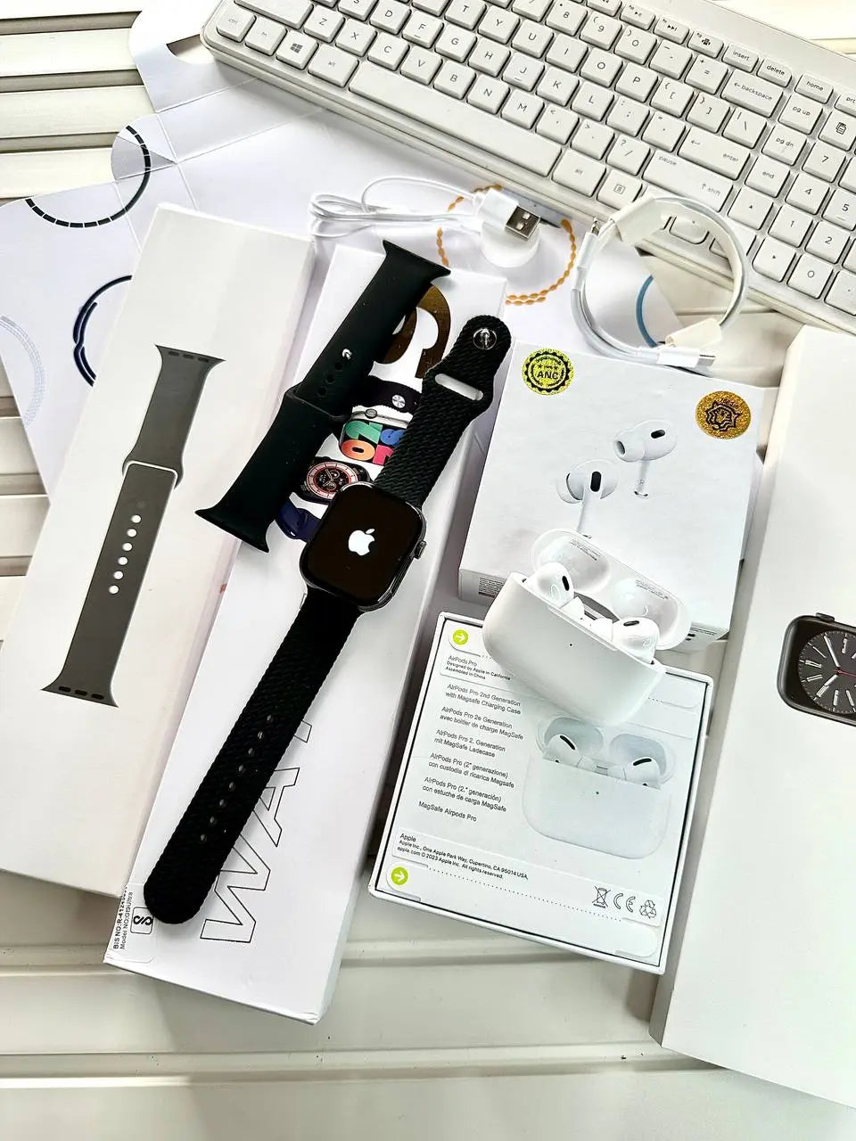 Apple Watch Series 9 Luxury Combo – Experience the ultimate in technology and style with the Apple Watch Series 9, offering cutting-edge features and a sleek, luxury design.