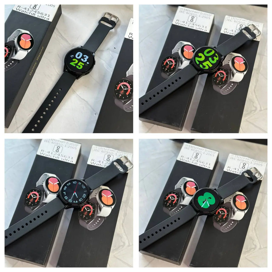 Watch 6 with Samsung Logo – A sleek smartwatch featuring a Full HD touch display, advanced fitness and health tracking, and a 2-day battery life.