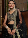 Black Net Sequins Designer Lehenga Choli NextBuy