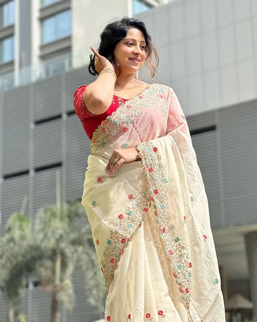 Soft Rich Tebby Organza Silk Saree NextBuy