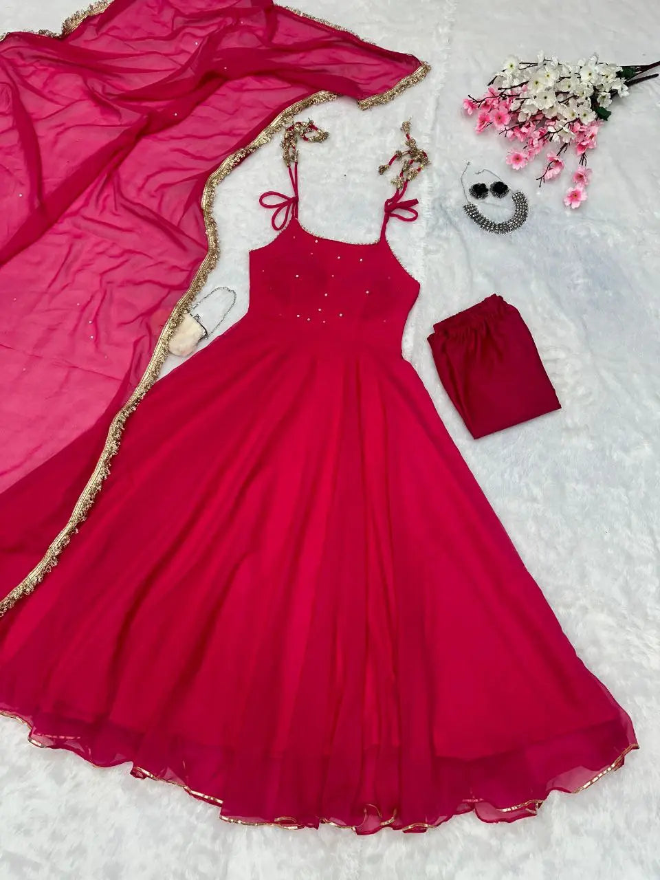 Georgette Anarkali Suit NextBuy