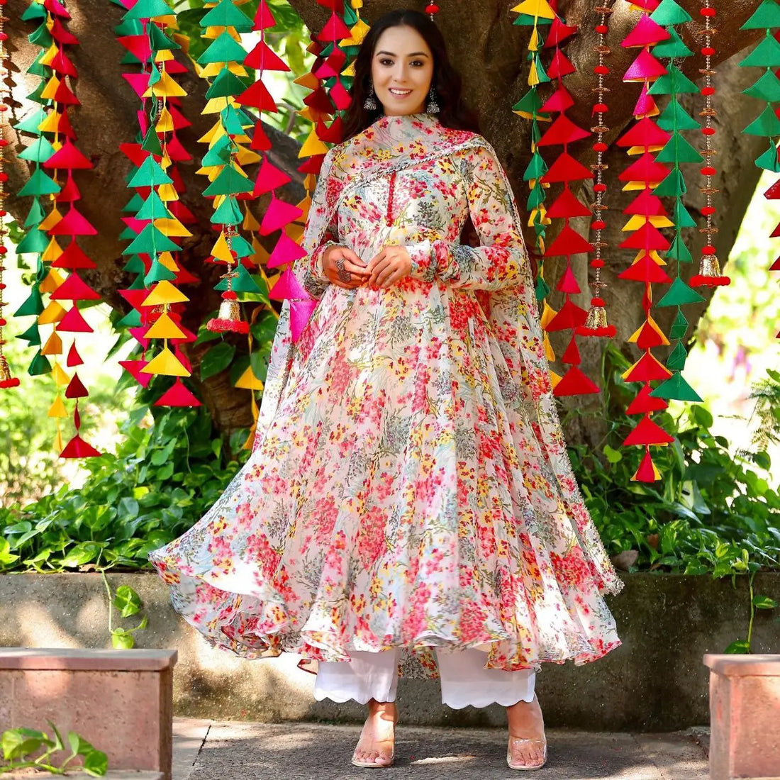 Georgette(Fully Stitched) With Digital Print Work NextBuy