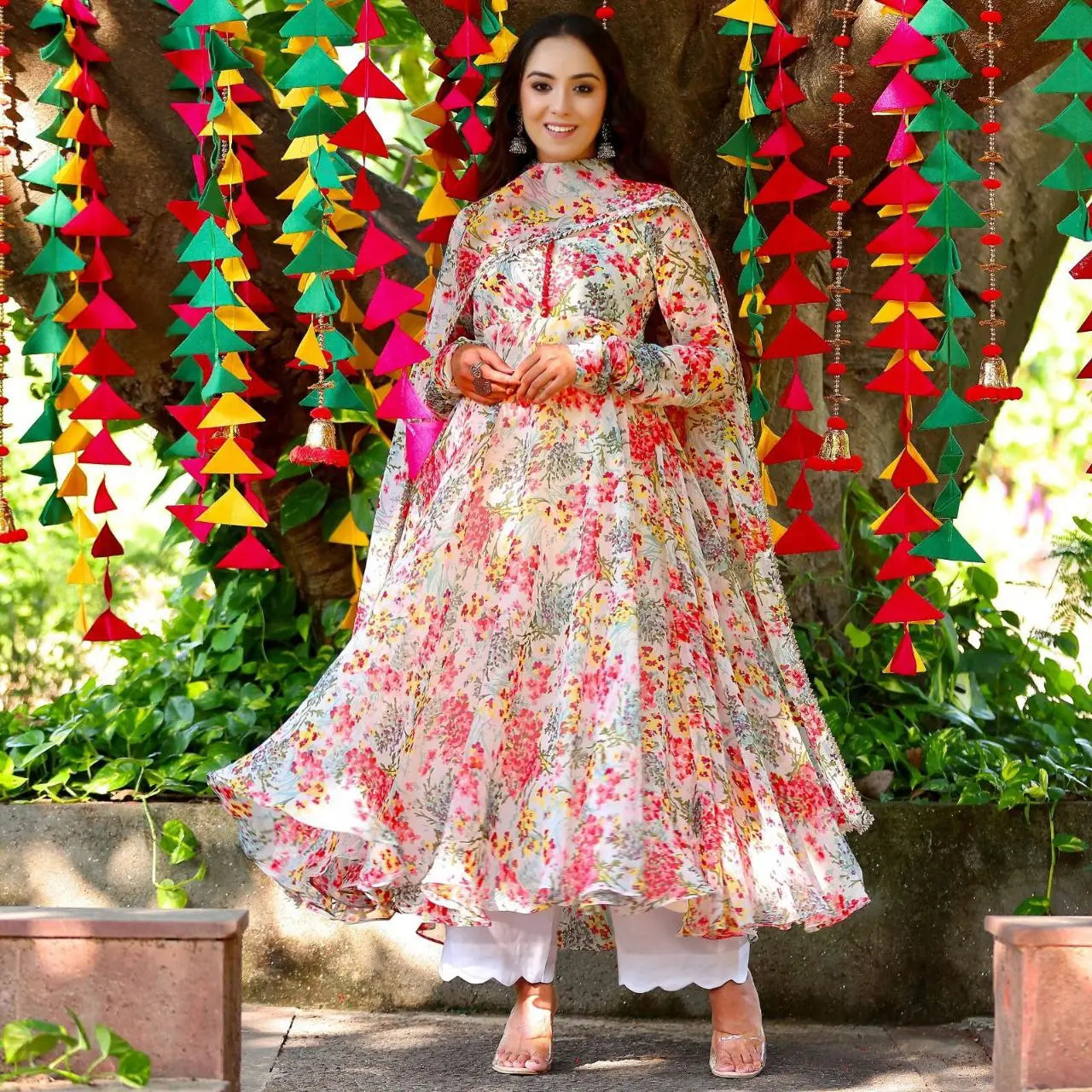 Georgette(Fully Stitched) With Digital Print Work NextBuy