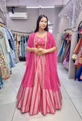 Pink Lining Lehenga (Full Stitched) NextBuy