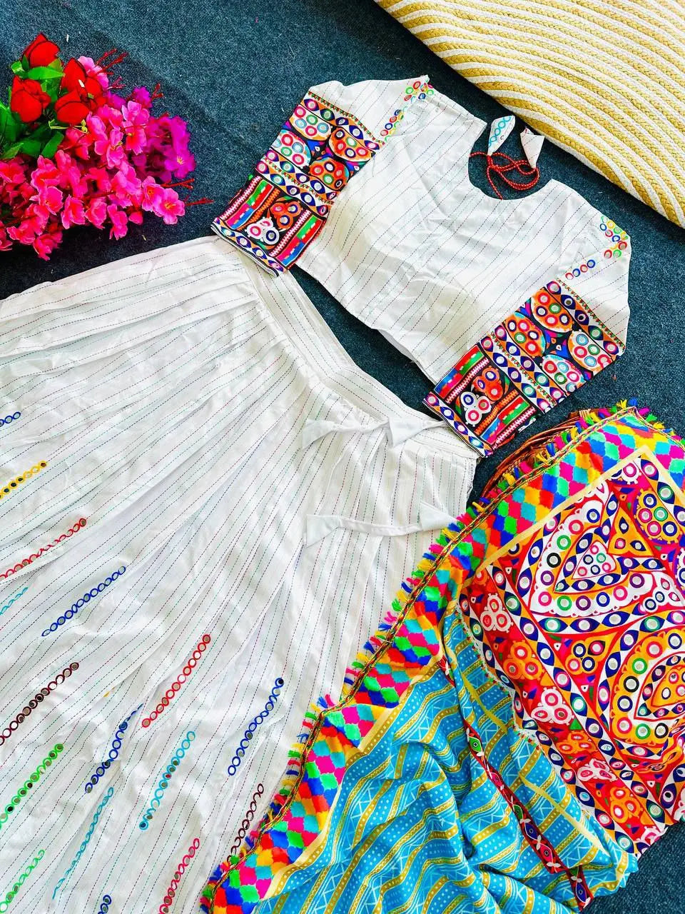 LEHENGA CHOLI WITH REAL MIRROR WORK NextBuy