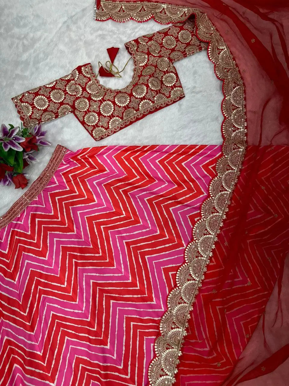 Embroidery Work Lehenga Choli (Full Stitched) NextBuy