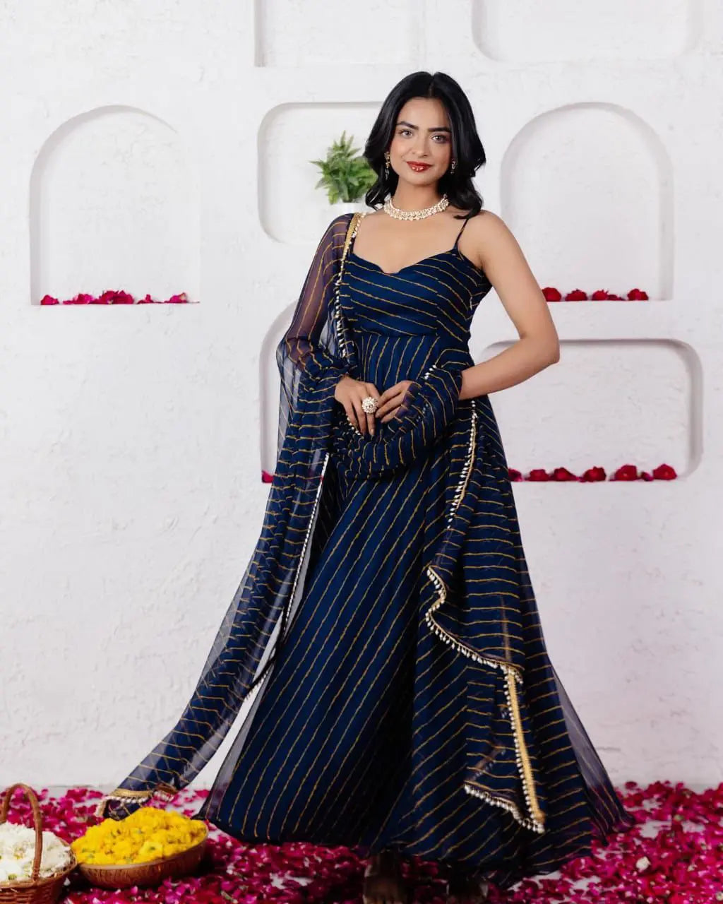 Digital printed Georgette Anarkali Suit With Huge Flair NextBuy