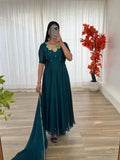 New Party Wear Rangoli Georgette Gown with Dupatta – Elegant Two-Tone Maroon Red Gown Set NextBuy