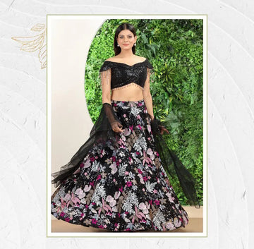 Launching 4 Meter Flared Double Sequins Work – Party Wear Lehenga NextBuy