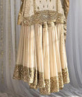 Chinon Silk Kurti and Sharara Set with Beautiful Sequins Embroidery