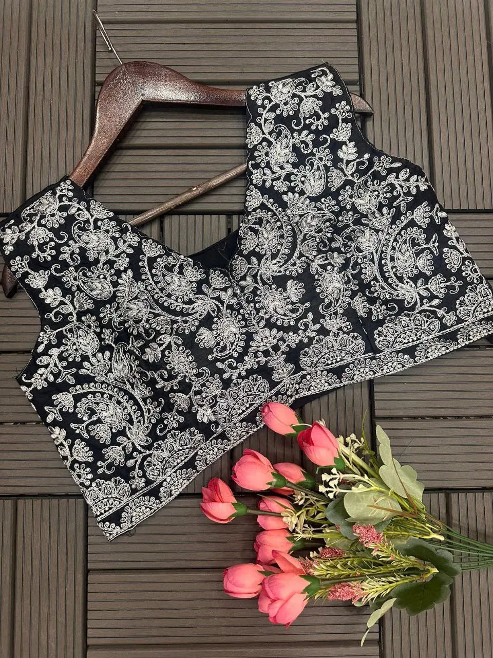 New Trending Ready to Wear Saree with Embroidery Cording Work and Digital Print