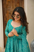 Embroidered Bandhani Suit Set – Beautiful traditional outfit with intricate detailing.