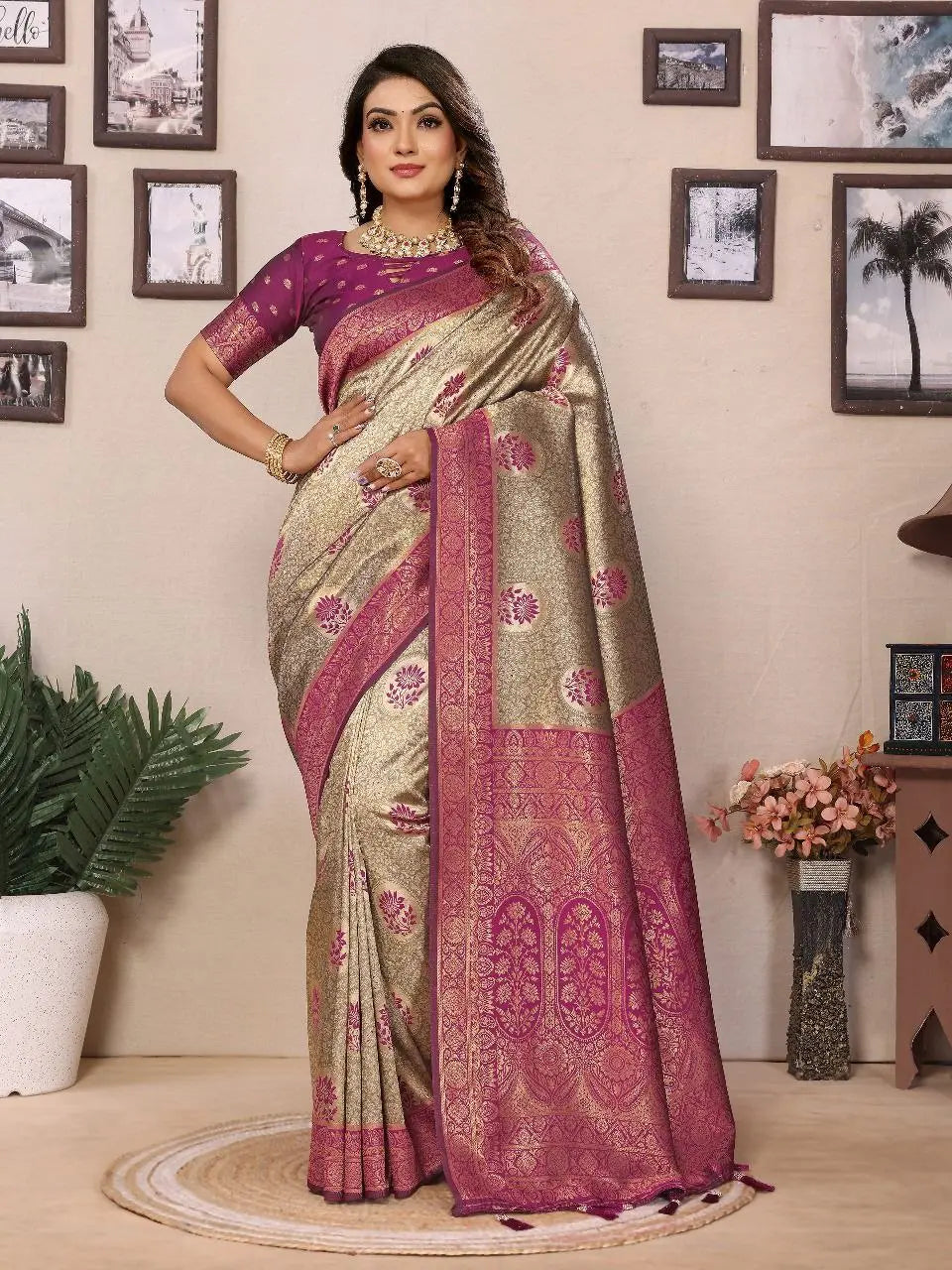 Tissue Silk Sarees - Elegant Handloom Zari Weaving Collection NextBuy