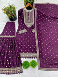 Designer Party Wear Sharara Set – Heavy Chinon Silk with Embroidery NextBuy