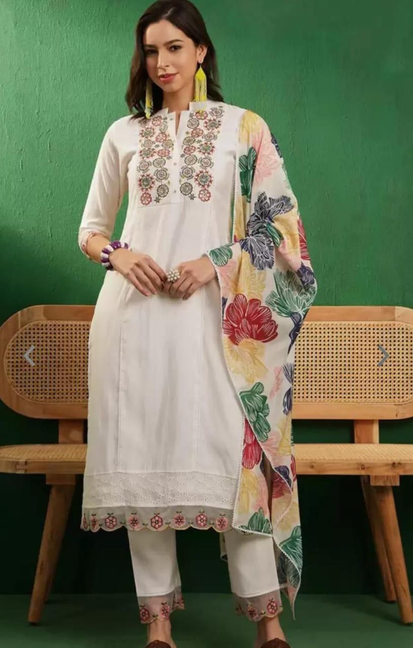 Designer Kurti Pant Dupatta Set – Premium Festive Wear NextBuy