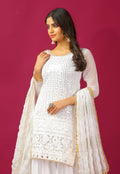 Designer Faux Georgette Embroidered Plazzo Suit – Party Wear Ethnic Set for Women NextBuy