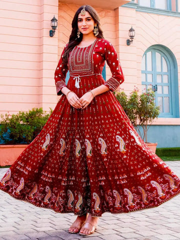 Beautiful Long Anarkali Gown Kurti Glam NX NextBuy