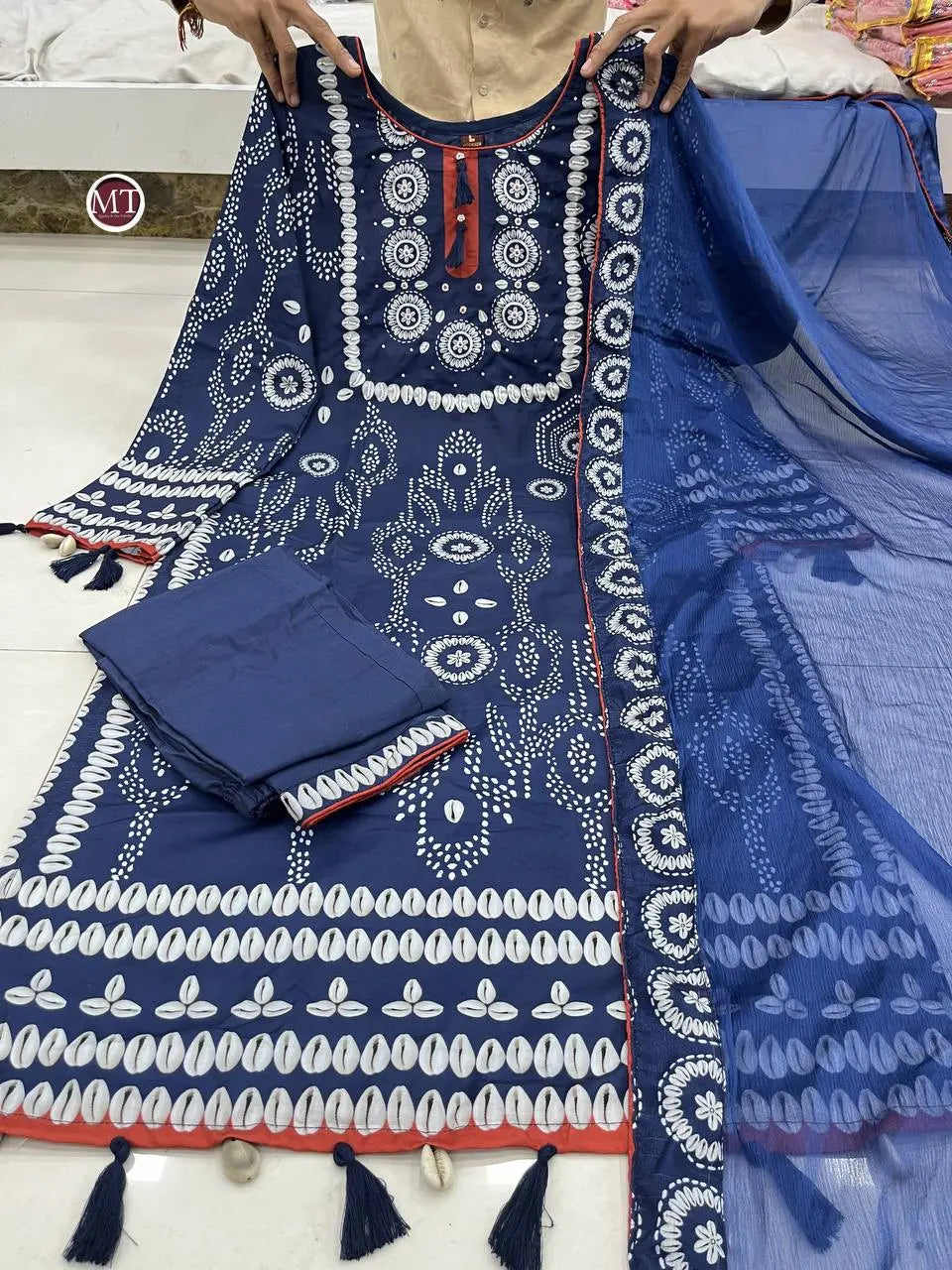 Blue Printed Suit Set NextBuy