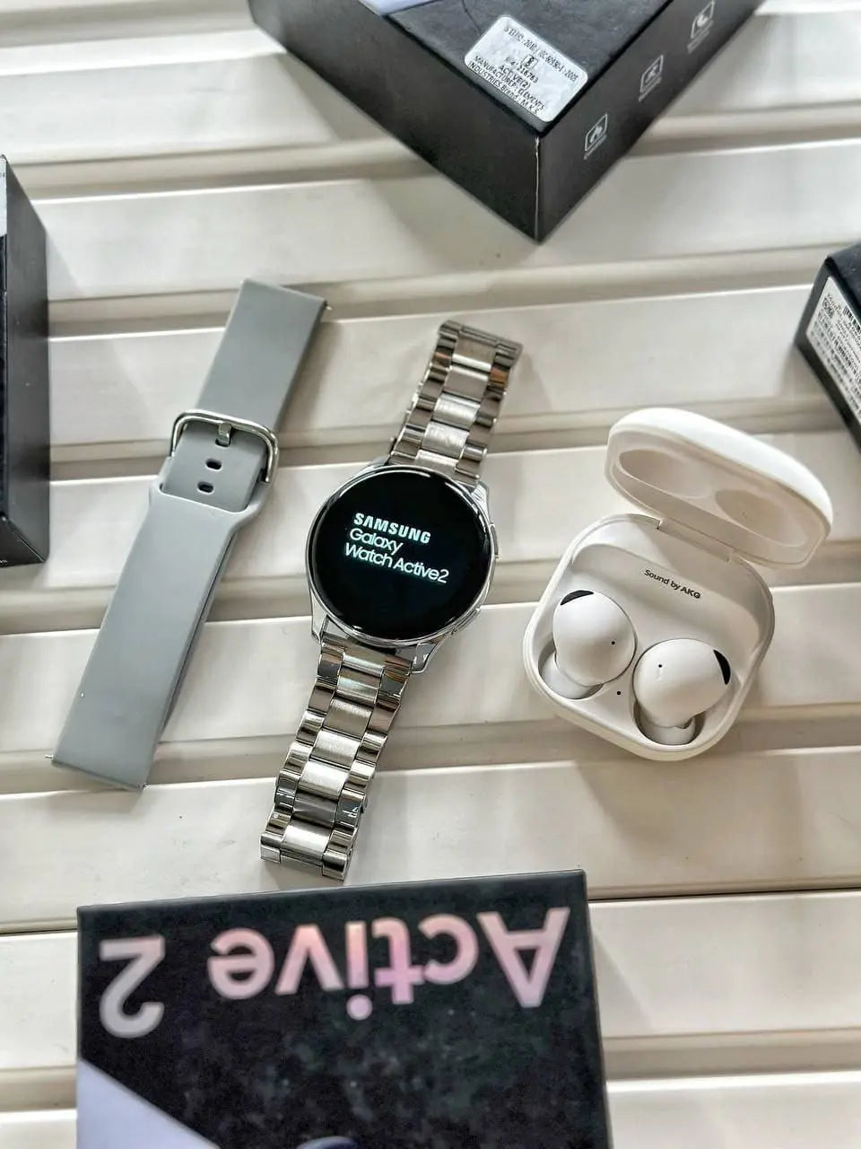 Luxury Duo Combo 2025 - Active 2 Smartwatch & Buds 2 Pro | Premium Quality, Bluetooth Calling & More NextBuy
