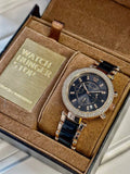 Michael Kors Luxury Black & Gold Stylish Girls Watch NextBuy