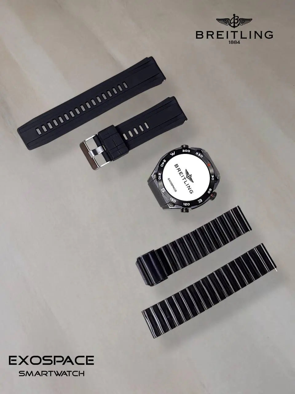 Breitling Exospace B65 Swiss Smartwatch – Combining Bluetooth calling, music storage, and a high-resolution AMOLED screen, this Swiss-made smartwatch is designed for modern living.