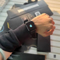 Advanced Smartwatch for Fitness & Health – Featuring a sleek Apple-inspired design, heart rate monitoring, and a premium ocean strap for all-day comfort.