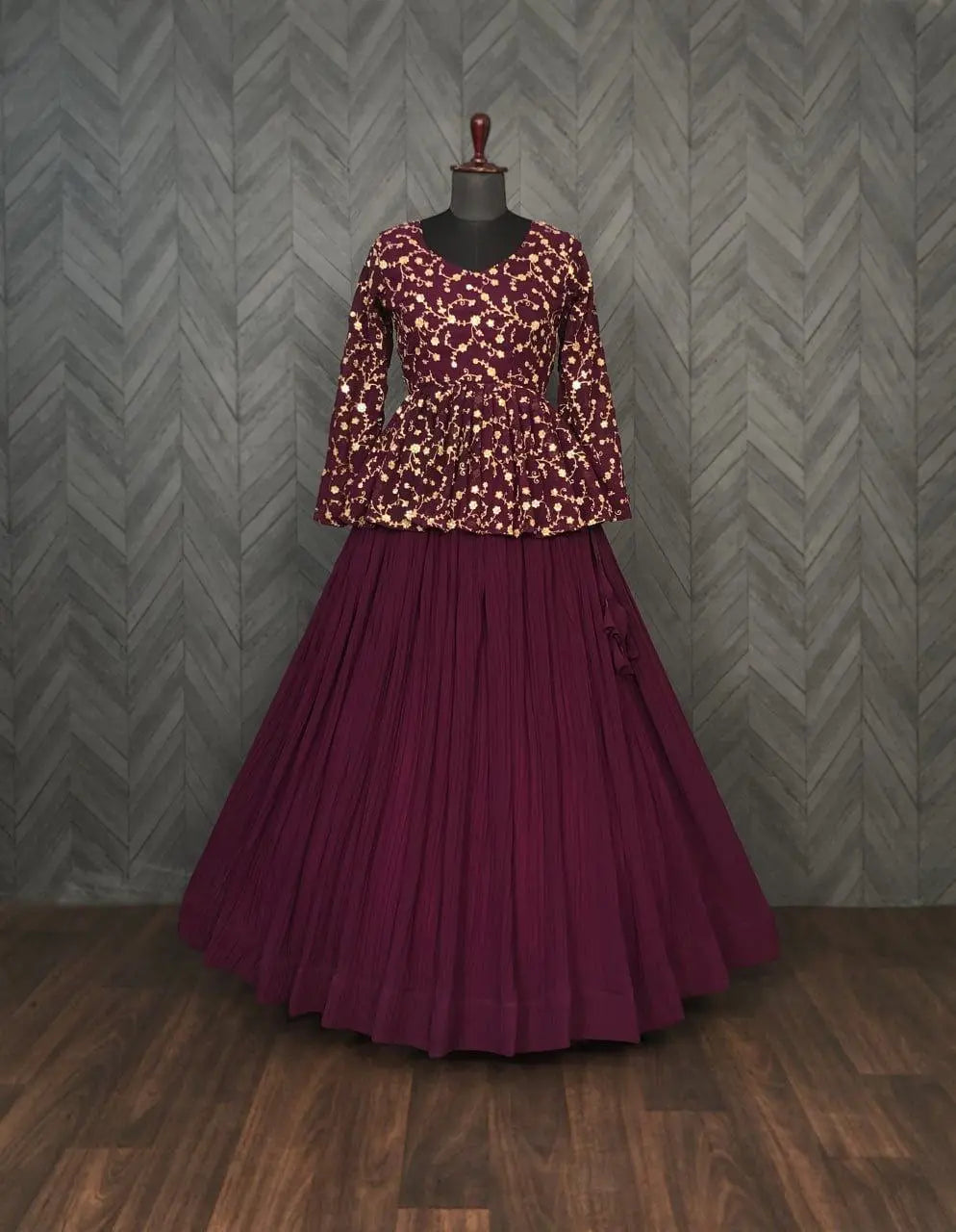 Premium Designer Sequins Embroiderd Readymade Lehenga Choli Set NextBuy