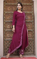 Embroidered Kurti Palazzo Set (6 Colors) NextBuy
