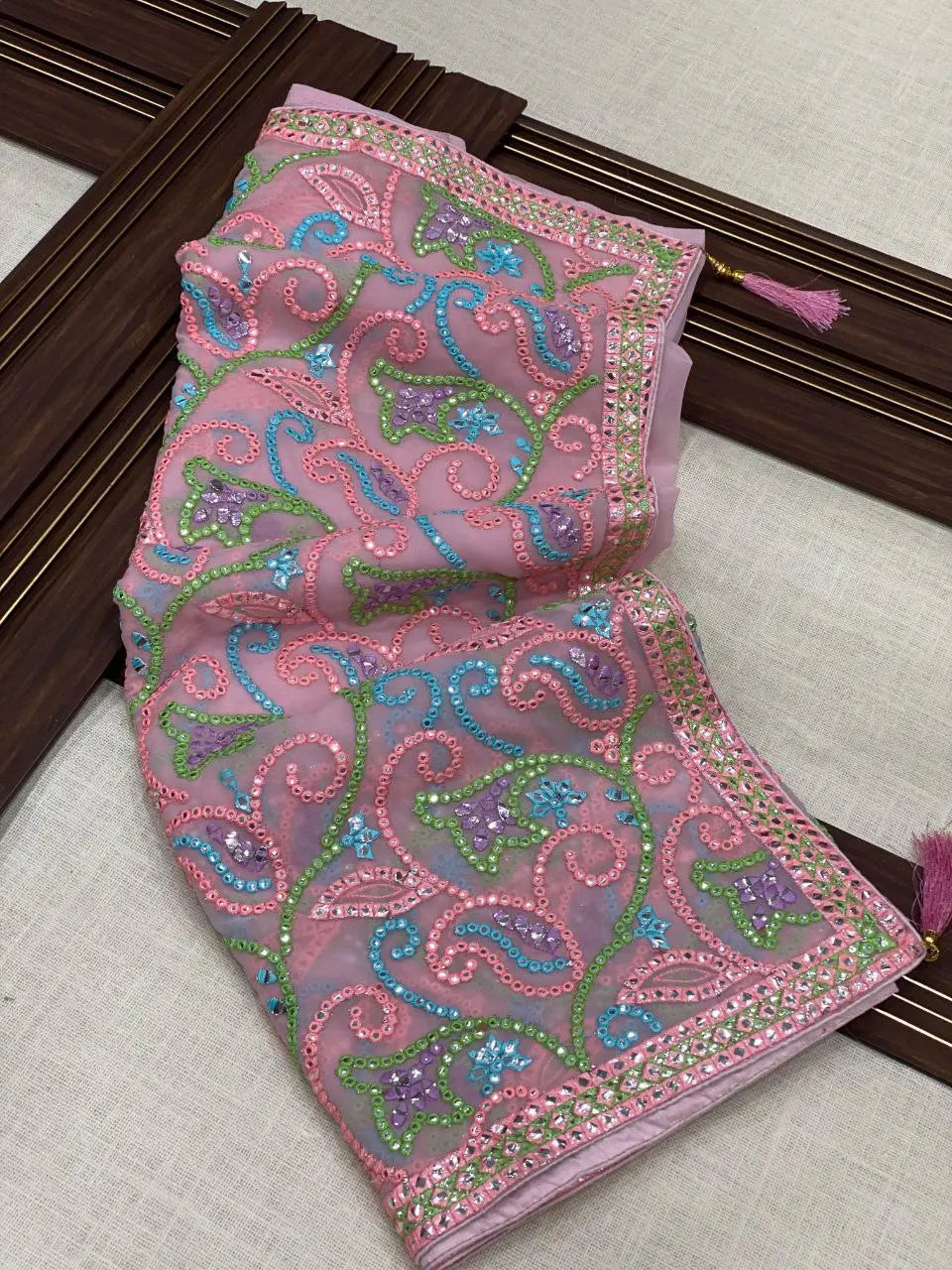 Gotapatti Georgette Designer Saree NextBuy