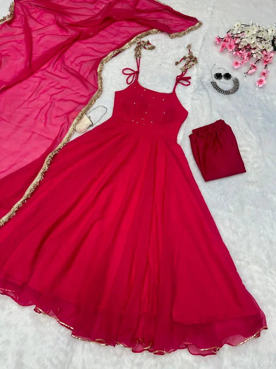 Georgette Anarkali Suit NextBuy