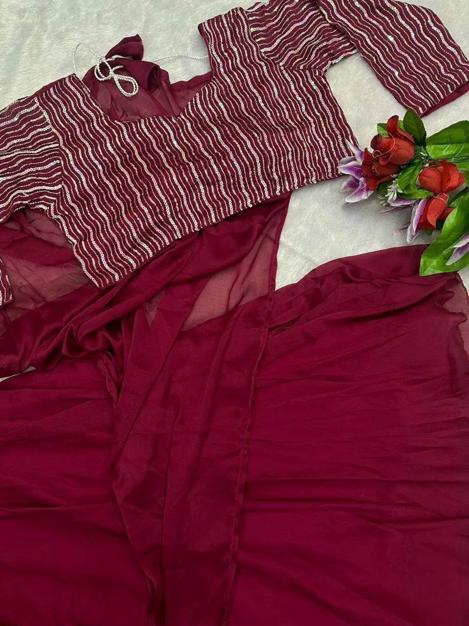 DESIGNER PARTY WEAR LAHENGA WITH STICH BLOUSE WITH EMBROIDERY CODING WORK (FULLY STICHED) NextBuy