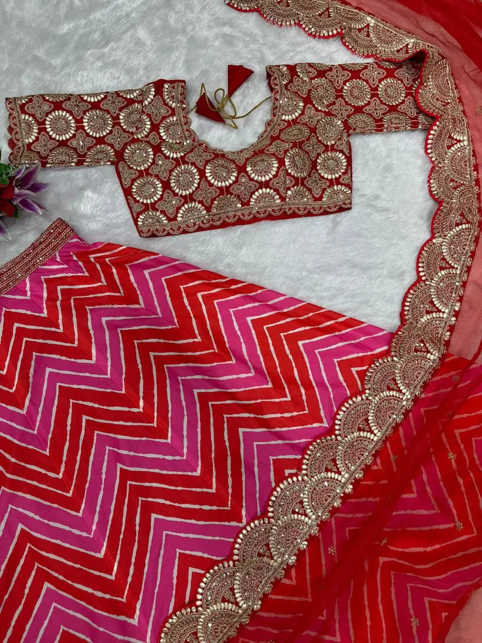Embroidery Work Lehenga Choli (Full Stitched) NextBuy