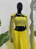 Ready to Wear Dhoti Style With Srug and Unstich Choli NextBuy
