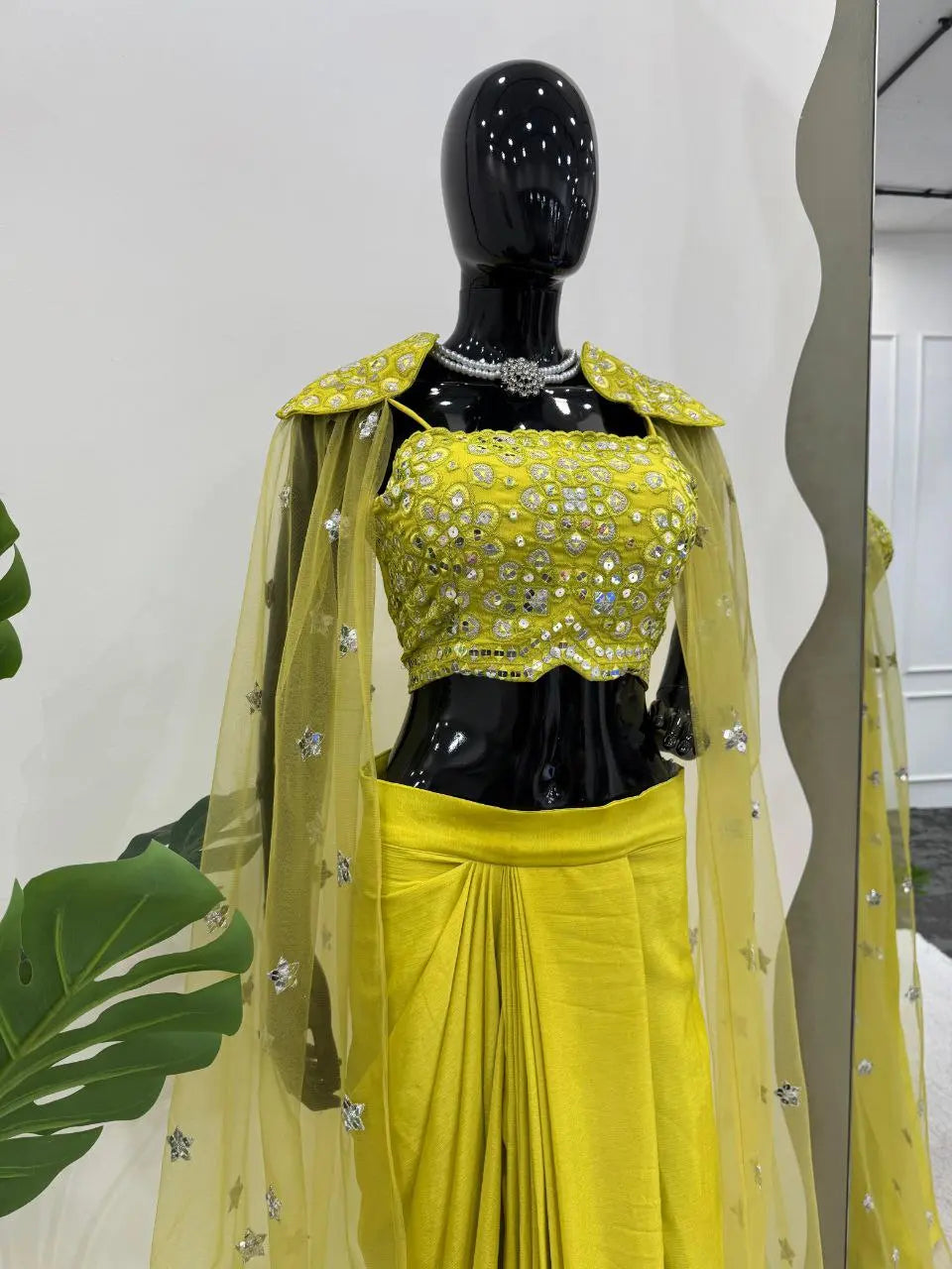 Ready to Wear Dhoti Style With Srug and Unstich Choli NextBuy