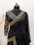 Heavy Georgette Embroidered Sequins Work Sari with Blouse – A Perfect Blend of Elegance and Style NextBuy
