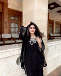 Elegant Muslin Cotton Kurti-Plazzo Set for Weddings and Festive Occasions