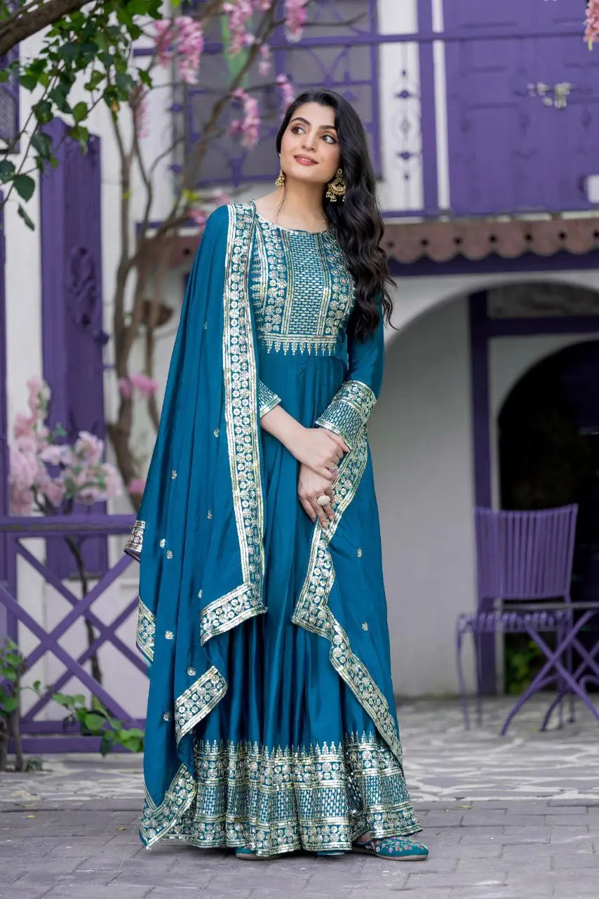 New Launch Designer Gown – Fully Stitched, Ready to Wear