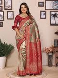 Tissue Silk Sarees - Elegant Handloom Zari Weaving Collection NextBuy
