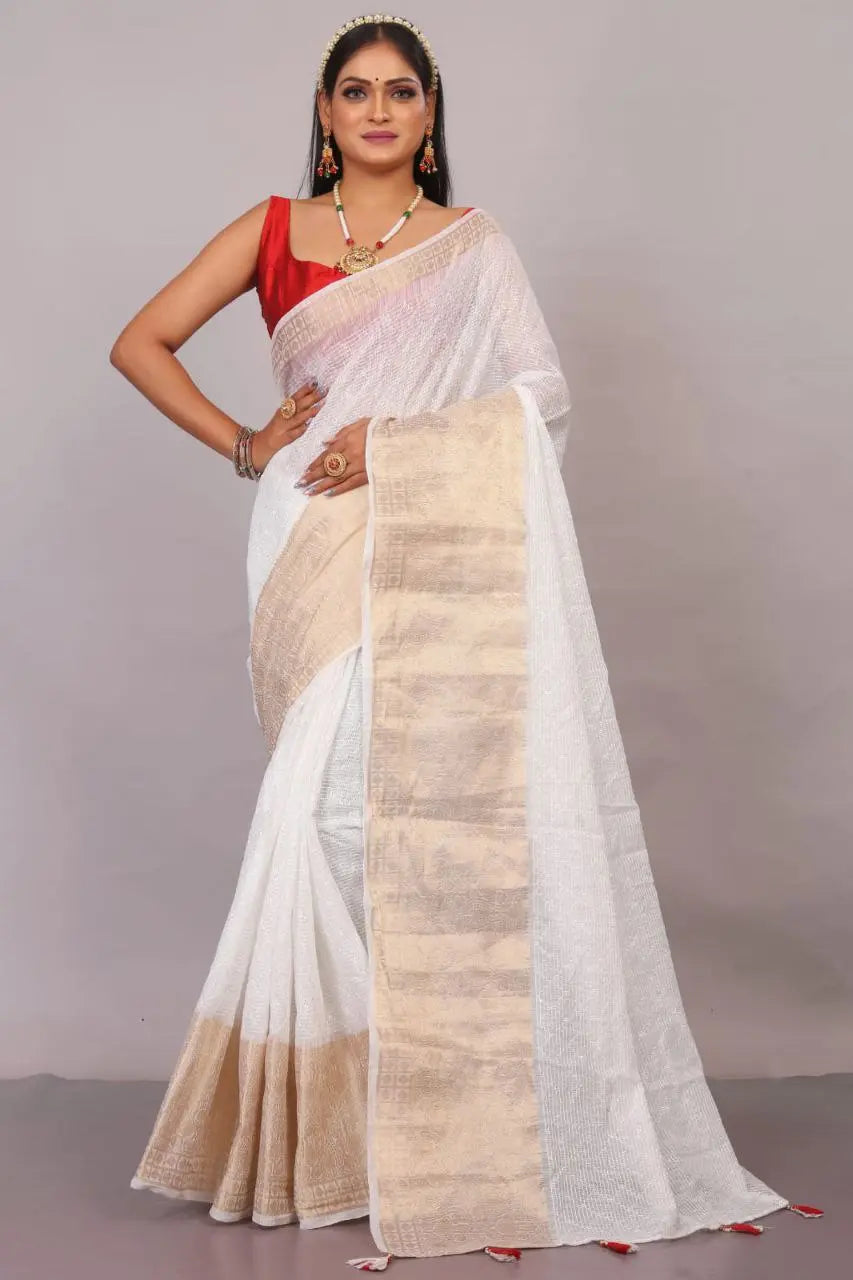 Blouse Sartin Banglore Silk Saree With Sequnce Zari Embroidery Butti NextBuy